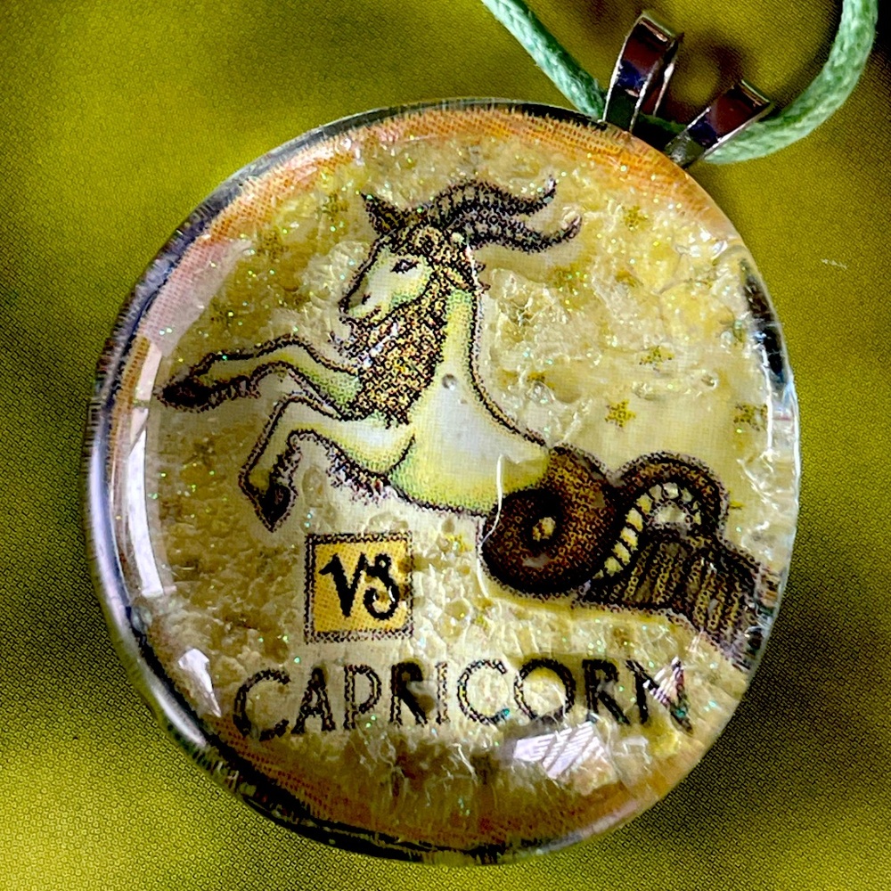 ✔️✔️Capricorn Zodiac Pendant